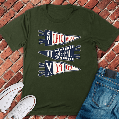 Chicago Pennant Legacy T-Shirt Gift For Chicago Lovers - Unisex Graphic Tee