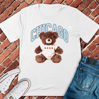Chicago Teddy Pride T-Shirt Gift For Chicago Lovers - Unisex Graphic Tee