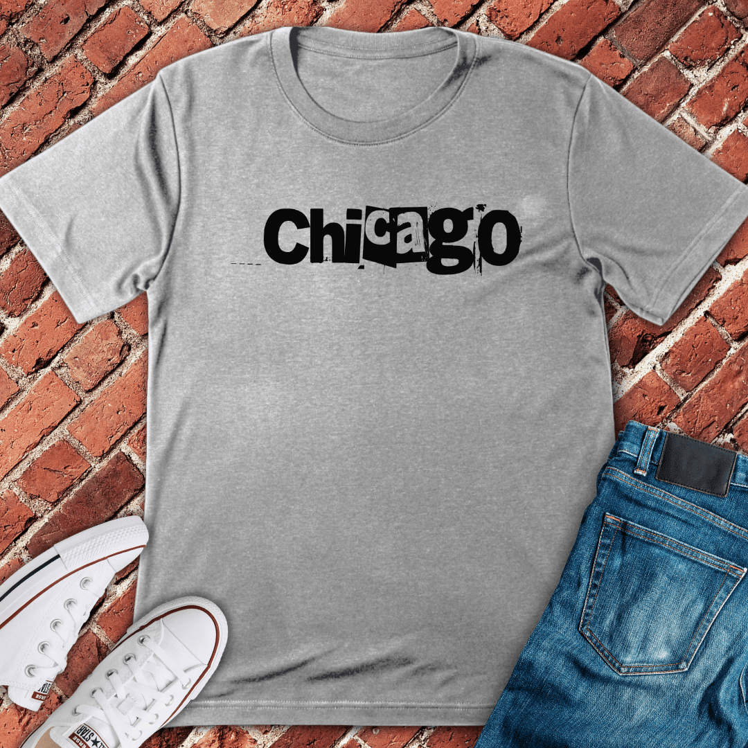 Chicago Typewriter T-Shirt Gift For Chicago Lovers - Unisex Graphic Tee