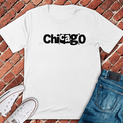 Chicago Typewriter T-Shirt Gift For Chicago Lovers - Unisex Graphic Tee