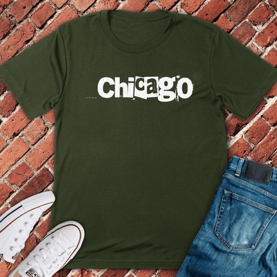Chicago Typewriter T-Shirt Gift For Chicago Lovers - Unisex Graphic Tee