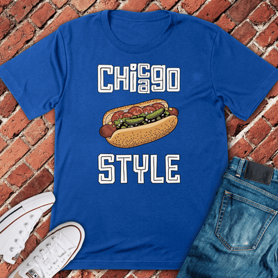 CHI Style Dog T-Shirt Gift For Chicago Lovers - Unisex Graphic Tee