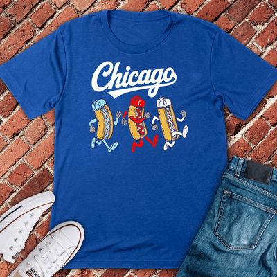 Chicago Dog Dash T-Shirt Gift For Chicago Lovers - Unisex Graphic Tee