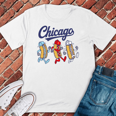 Chicago Dog Dash T-Shirt Gift For Chicago Lovers - Unisex Graphic Tee