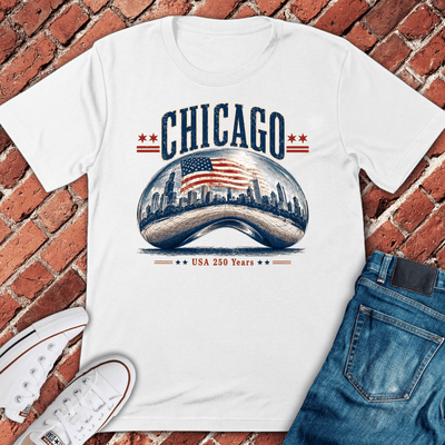 CHI Bean 250 T-Shirt Gift For Chicago Lovers - Unisex Graphic Tee