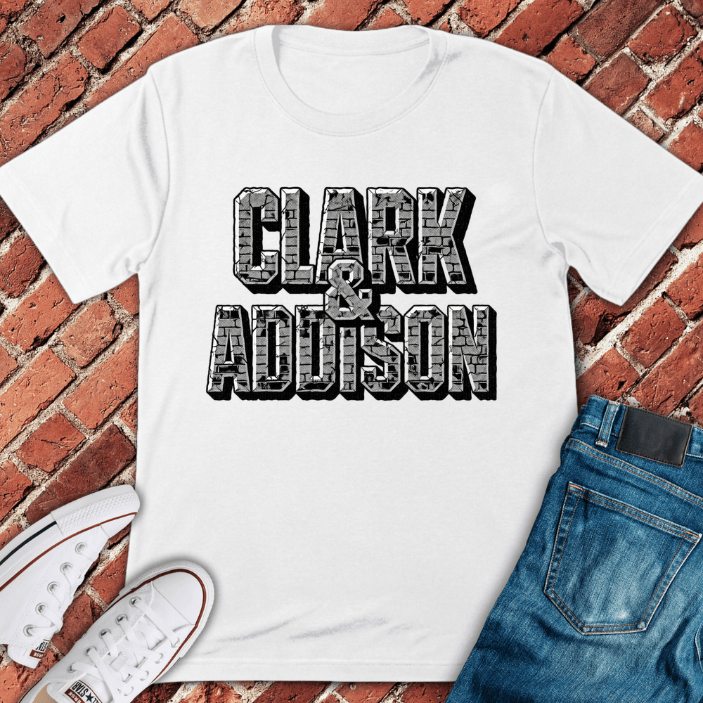 Clark & Addison Brick T-Shirt Gift For Chicago Lovers - Unisex Graphic Tee