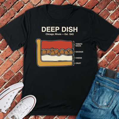 Deep Dish Legend T-Shirt Gift For Chicago Lovers - Unisex Graphic Tee