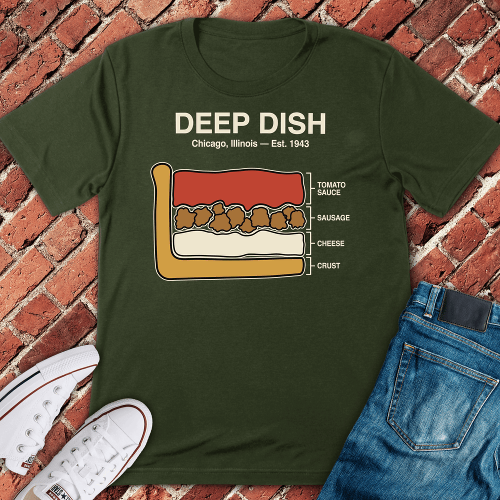 Deep Dish Legend T-Shirt Gift For Chicago Lovers - Unisex Graphic Tee