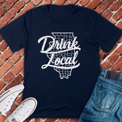 Drink Local T-Shirt Gift For Chicago Lovers - Unisex Graphic Tee