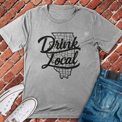 Drink Local T-Shirt Gift For Chicago Lovers - Unisex Graphic Tee