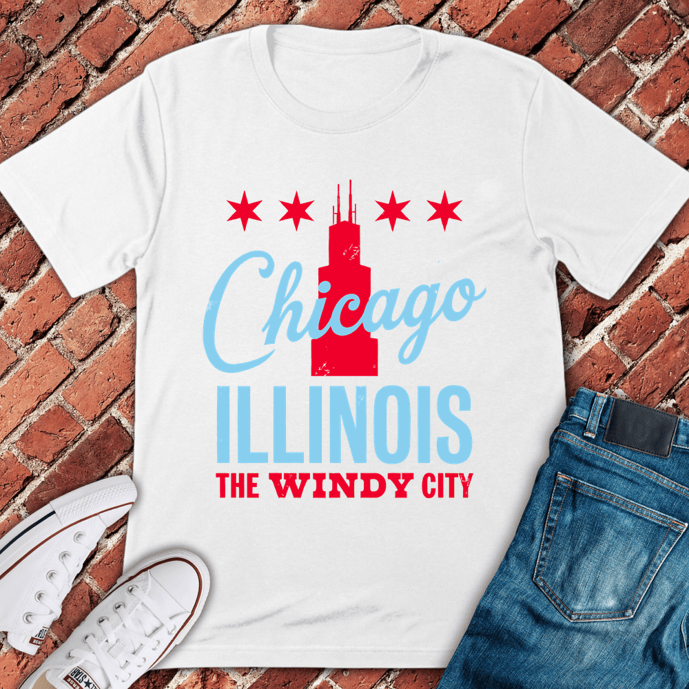 Chicago Illinois T-Shirt Gift For Chicago Lovers - Unisex Graphic Tee