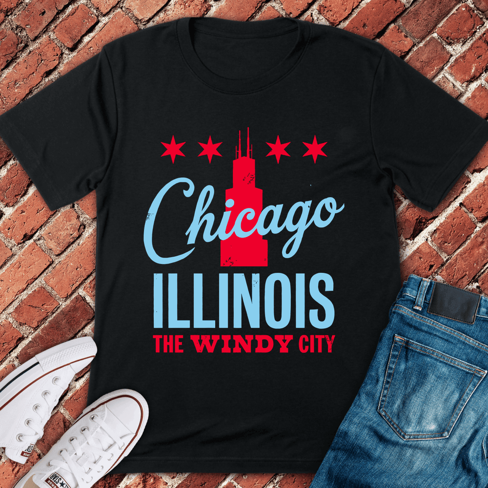 Chicago Illinois T-Shirt Gift For Chicago Lovers - Unisex Graphic Tee