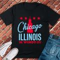 Chicago Illinois T-Shirt Gift For Chicago Lovers - Unisex Graphic Tee