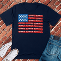 CHI Train Flag T-Shirt Gift For Chicago Lovers - Unisex Graphic Tee