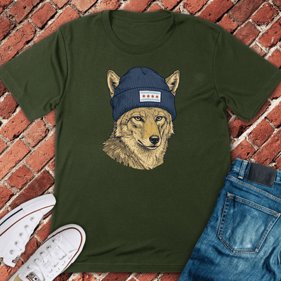 CHI Coyote Knit T-Shirt Gift For Chicago Lovers - Unisex Graphic Tee