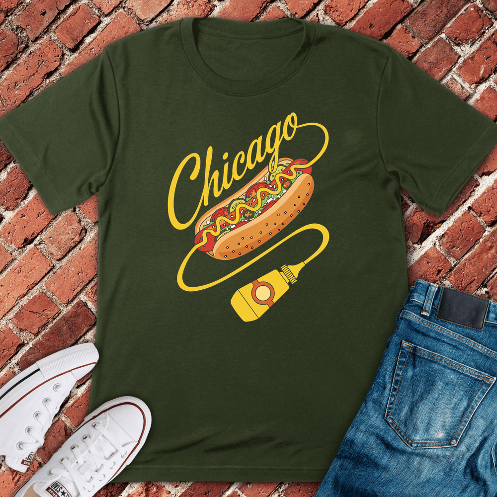 Chicago Dog Drip T-Shirt Gift For Chicago Lovers - Unisex Graphic Tee