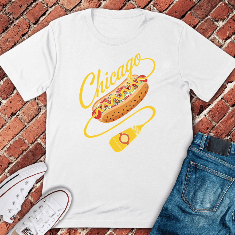 Chicago Dog Drip T-Shirt Gift For Chicago Lovers - Unisex Graphic Tee