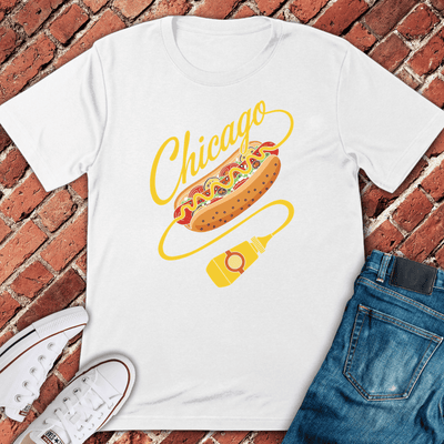 Chicago Dog Drip T-Shirt Gift For Chicago Lovers - Unisex Graphic Tee