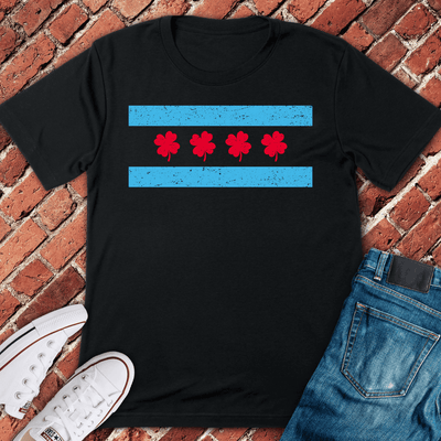 Crimson Clover Row T-Shirt Gift For Chicago Lovers - Unisex Graphic Tee