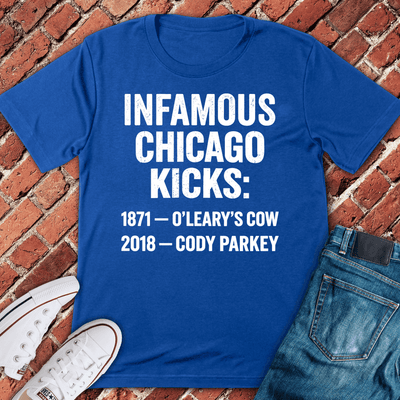 CHI Infamy Kicks T-Shirt Gift For Chicago Lovers - Unisex Graphic Tee