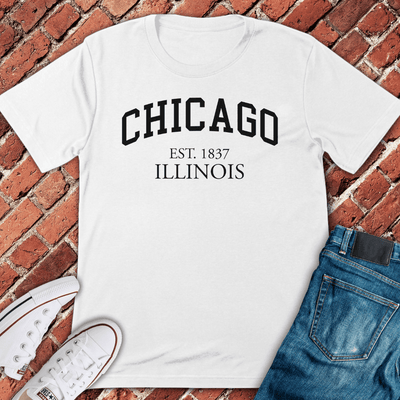 EST. 1837 T-Shirt Gift For Chicago Lovers - Unisex Graphic Tee