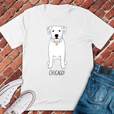 CHI Pup Pride T-Shirt Gift For Chicago Lovers - Unisex Graphic Tee