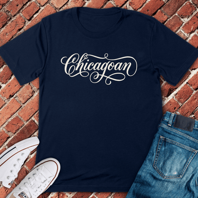 Chicagoan Script T-Shirt Gift For Chicago Lovers - Unisex Graphic Tee