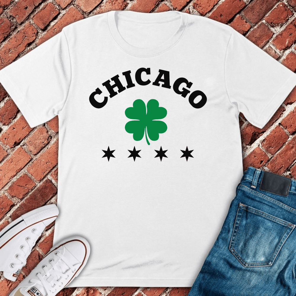 Chicago Clover Pride T-Shirt Gift For Chicago Lovers - Unisex Graphic Tee