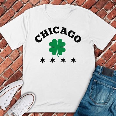 Chicago Clover Pride T-Shirt Gift For Chicago Lovers - Unisex Graphic Tee