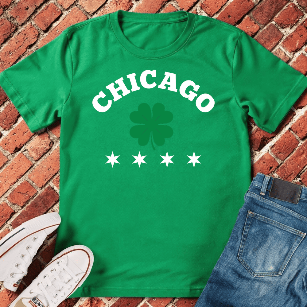 Chicago Clover Pride T-Shirt Gift For Chicago Lovers - Unisex Graphic Tee