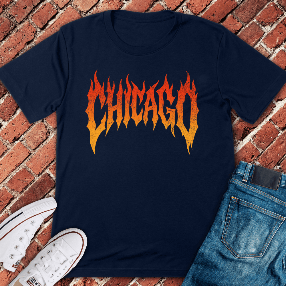 Blazing Chicago T-Shirt Gift For Chicago Lovers - Unisex Graphic Tee