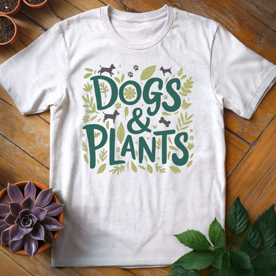 Dogs & Plants T-Shirt Gift For Plant Lover - Unisex Graphic Tee