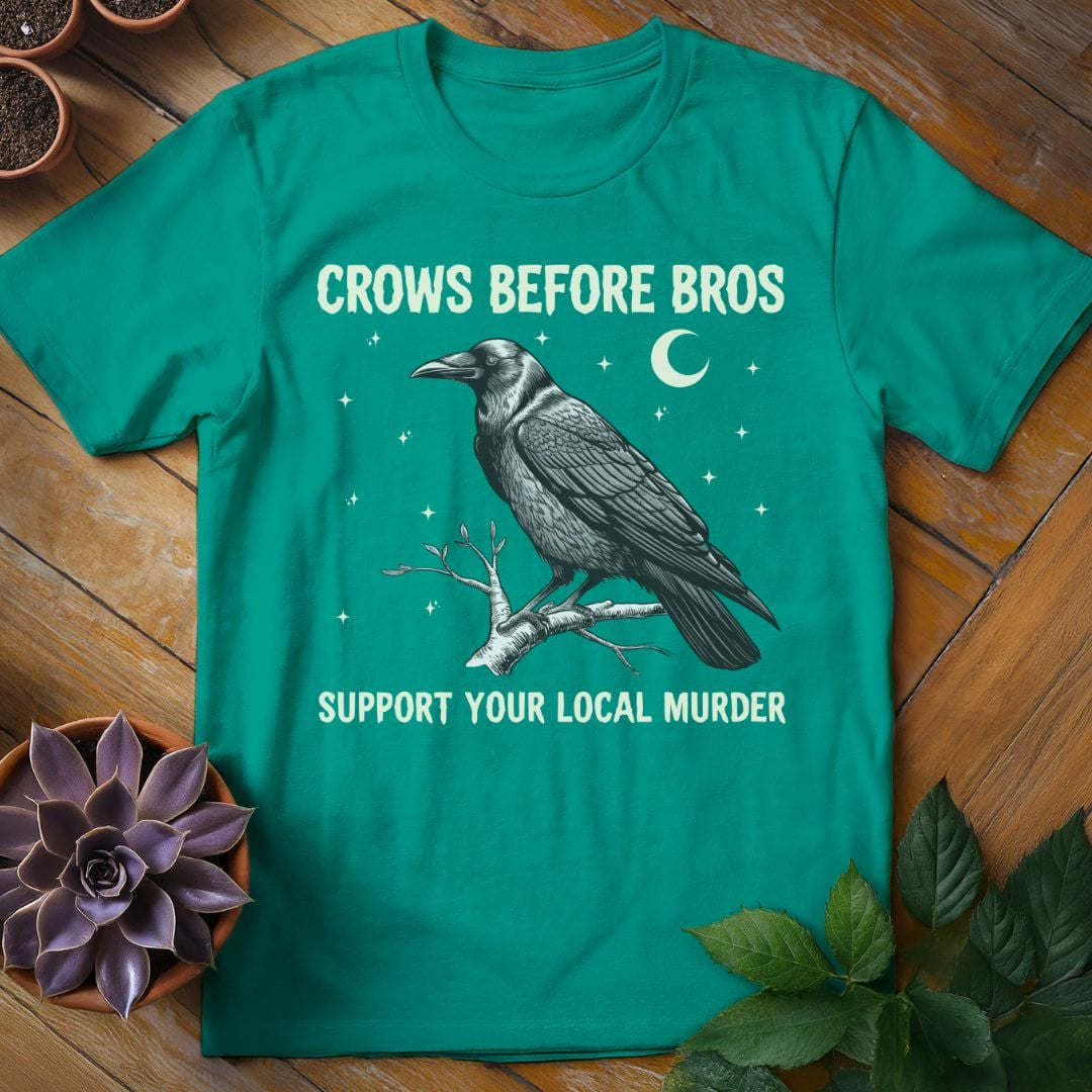 Crows Before Bros T-Shirt Gift For Plant Lover - Unisex Graphic Tee
