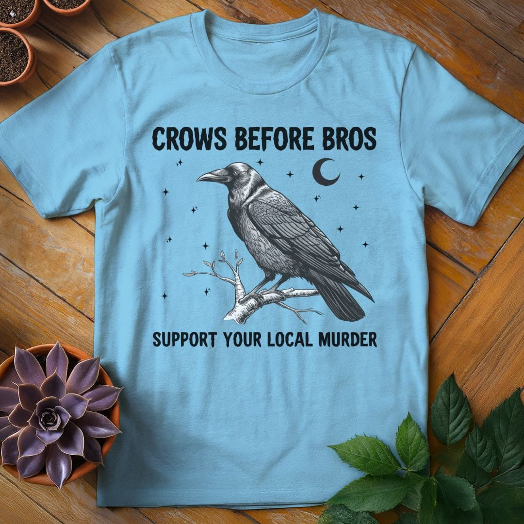 Crows Before Bros T-Shirt Gift For Plant Lover - Unisex Graphic Tee