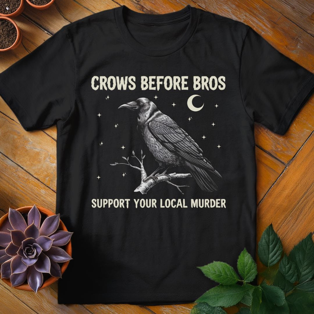 Crows Before Bros T-Shirt Gift For Plant Lover - Unisex Graphic Tee