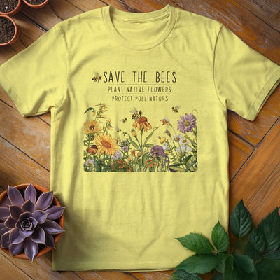 Save the Bees T-Shirt Gift For Plant Lover - Unisex Graphic Tee