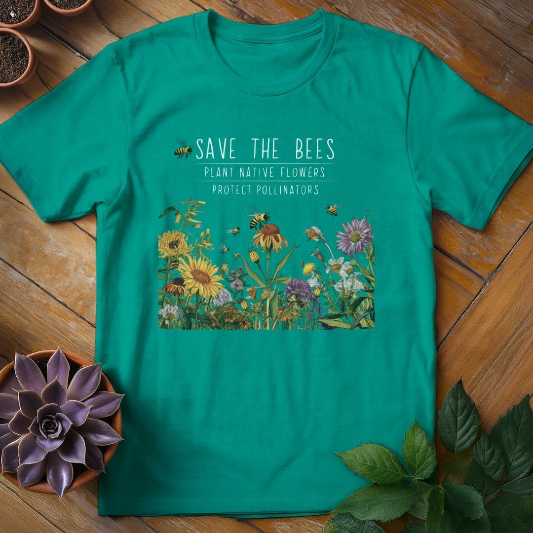 Save the Bees T-Shirt Gift For Plant Lover - Unisex Graphic Tee