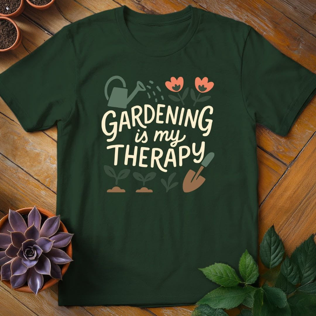 Gardening Is My Therapy T-Shirt Gift For Plant Lover