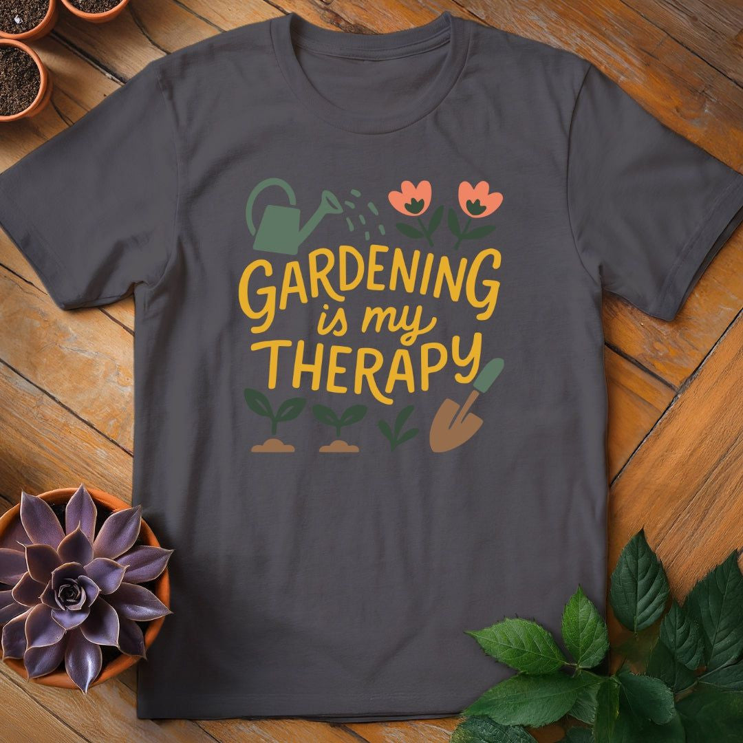 Gardening Is My Therapy T-Shirt Gift For Plant Lover