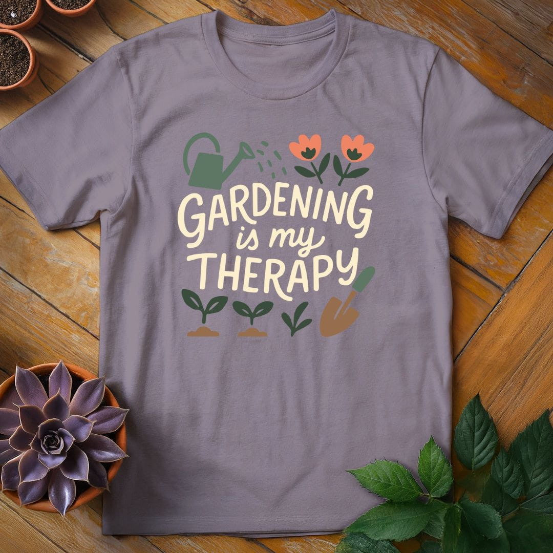Gardening Is My Therapy T-Shirt Gift For Plant Lover