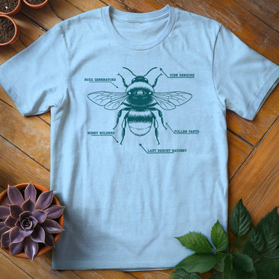 Bee Anatomy T-Shirt Gift For Plant Lover - Unisex Graphic Tee