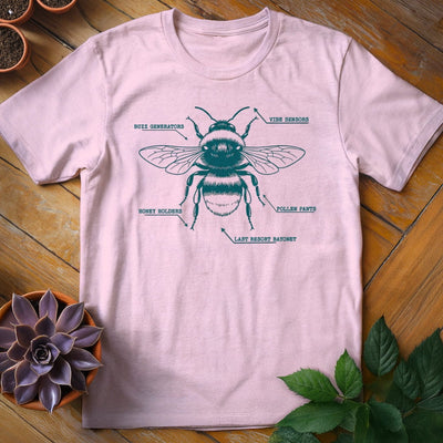 Bee Anatomy T-Shirt Gift For Plant Lover - Unisex Graphic Tee