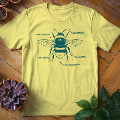 Bee Anatomy T-Shirt Gift For Plant Lover - Unisex Graphic Tee