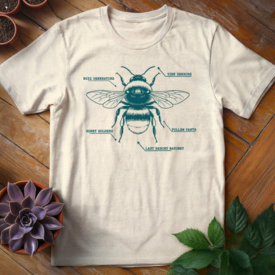 Bee Anatomy T-Shirt Gift For Plant Lover - Unisex Graphic Tee