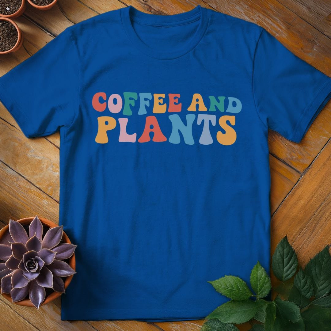 Coffee and Plants T-Shirt Gift For Plant Lover - Unisex Graphic Tee