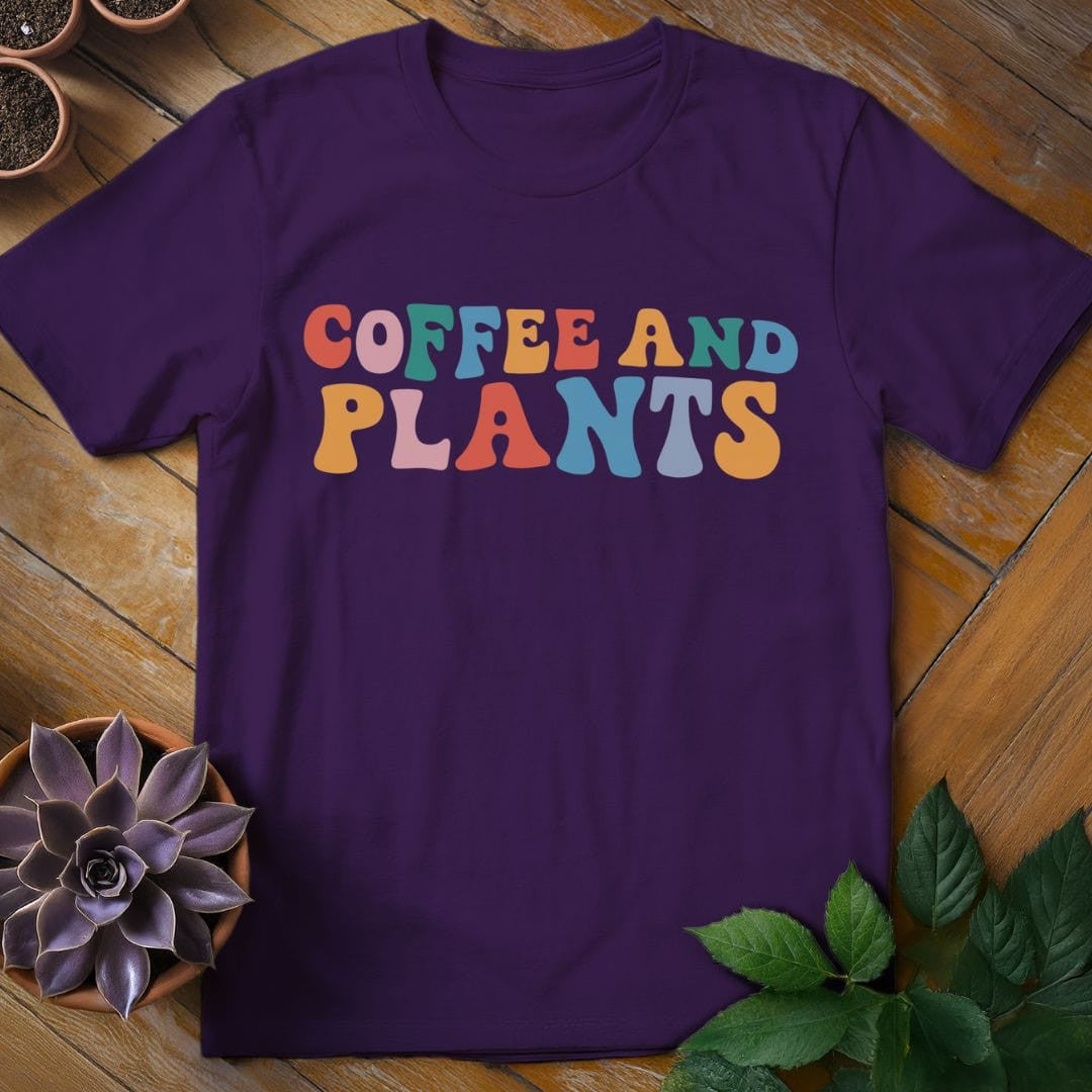 Coffee and Plants T-Shirt Gift For Plant Lover - Unisex Graphic Tee