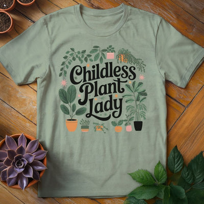 Childless Plant Lady T-Shirt - Graphic Tee - Gift for Plant Lovers
