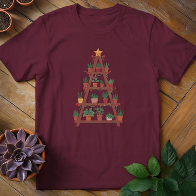 Houseplant Christmas Tree T-Shirt Gift For Plant Lover - Unisex Graphic Tee
