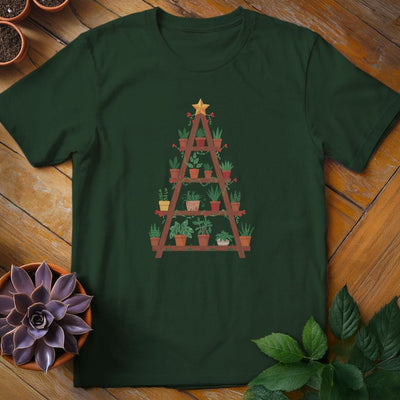 Houseplant Christmas Tree T-Shirt Gift For Plant Lover - Unisex Graphic Tee