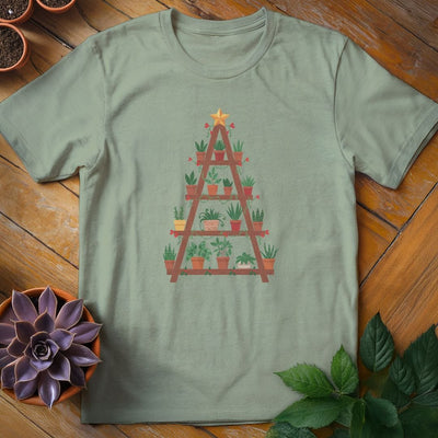 Houseplant Christmas Tree T-Shirt Gift For Plant Lover - Unisex Graphic Tee